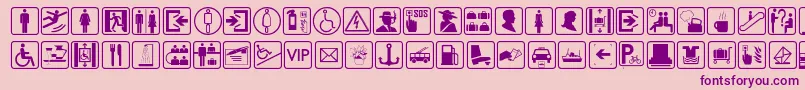 TravesiaTfb Font – Purple Fonts on Pink Background