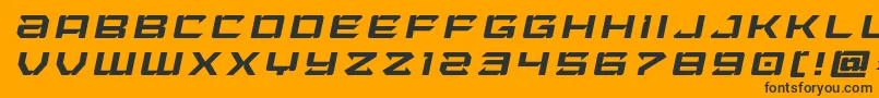 Laserwolftitleital Font – Black Fonts on Orange Background