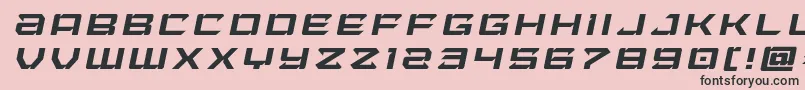 Laserwolftitleital Font – Black Fonts on Pink Background