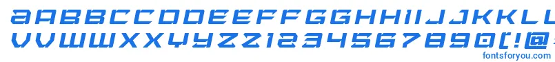 Weitere Informationen zur Laserwolftitleital-Schriftart Laserwolftitleital-Schriftart – Blaue Schriften auf weißem Hintergrund