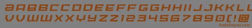 Laserwolftitleital Font – Brown Fonts on Gray Background