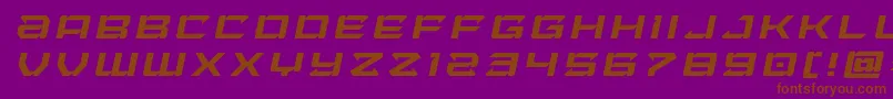 Laserwolftitleital Font – Brown Fonts on Purple Background