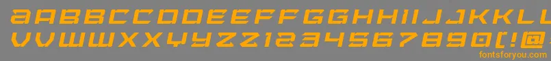 Laserwolftitleital Font – Orange Fonts on Gray Background