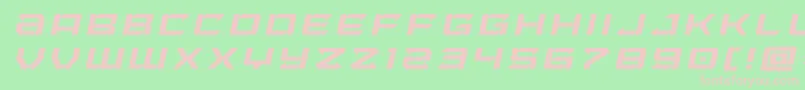 Laserwolftitleital Font – Pink Fonts on Green Background