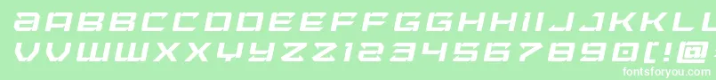 Laserwolftitleital Font – White Fonts on Green Background