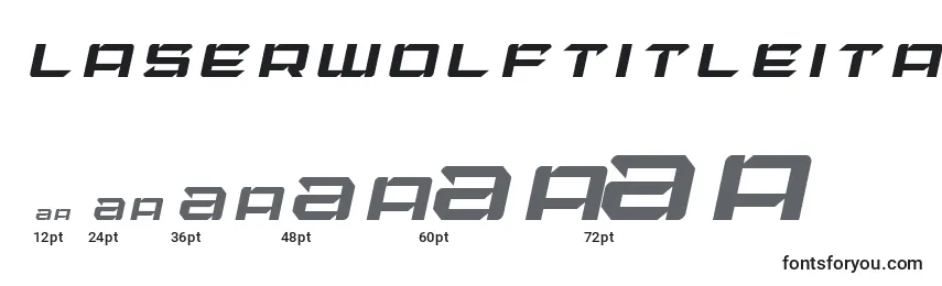 Laserwolftitleital Font Sizes