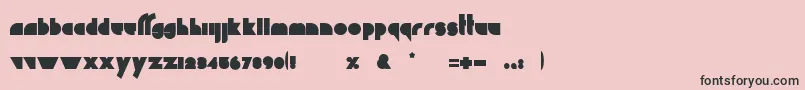 ChaosMath Font – Black Fonts on Pink Background