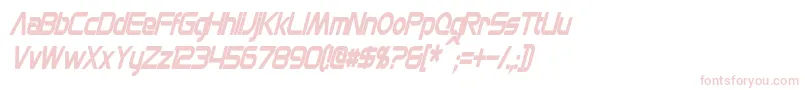 MonsOlympiaCondensedBoldItalic Font – Pink Fonts on White Background