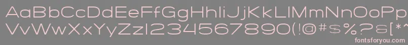 SfGrandezzaLight Font – Pink Fonts on Gray Background