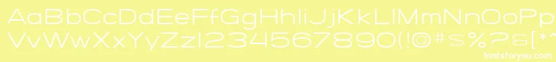 SfGrandezzaLight Font – White Fonts on Yellow Background