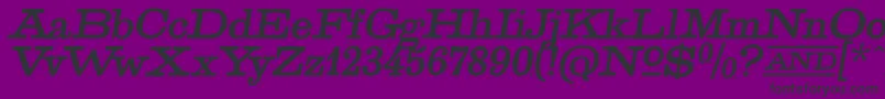 GoldenAgeItalic Font – Black Fonts on Purple Background