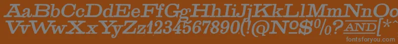 Шрифт GoldenAgeItalic – серые шрифты на коричневом фоне