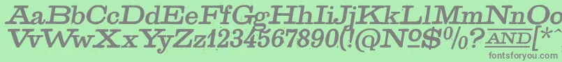 fuente GoldenAgeItalic – Fuentes Grises Sobre Fondo Verde