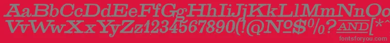GoldenAgeItalic Font – Gray Fonts on Red Background