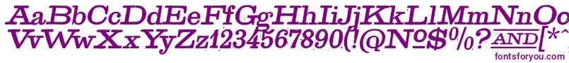 GoldenAgeItalic Font – Purple Fonts on White Background