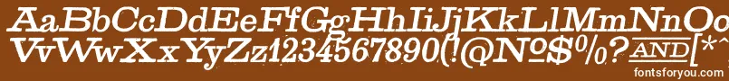 GoldenAgeItalic Font – White Fonts on Brown Background