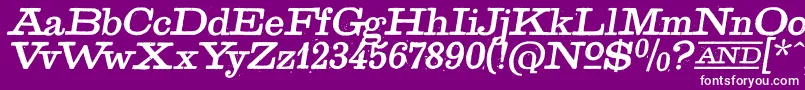 GoldenAgeItalic Font – White Fonts on Purple Background