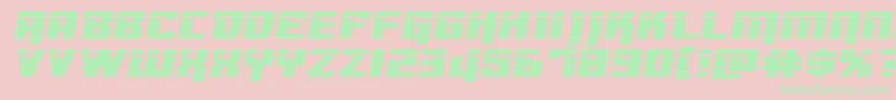Dangerbotxtraexpand Font – Green Fonts on Pink Background