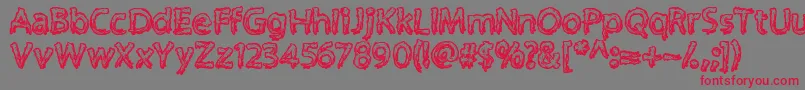 Supercreep Font – Red Fonts on Gray Background