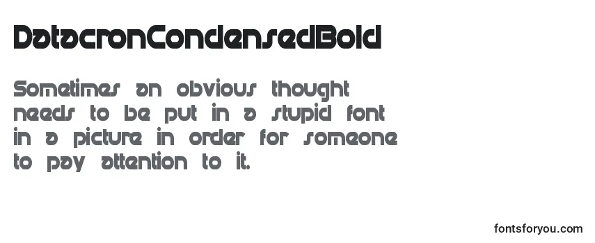DatacronCondensedBold-fontti