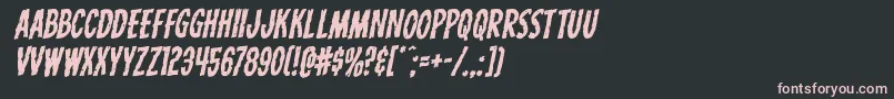 Carnivalcorpserotal Font – Pink Fonts on Black Background