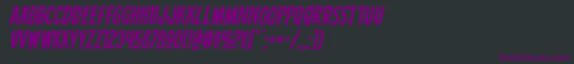 Carnivalcorpserotal Font – Purple Fonts on Black Background