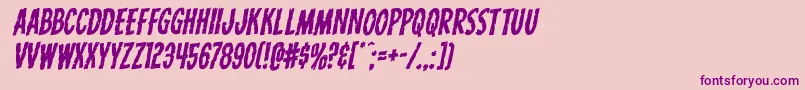 Carnivalcorpserotal Font – Purple Fonts on Pink Background