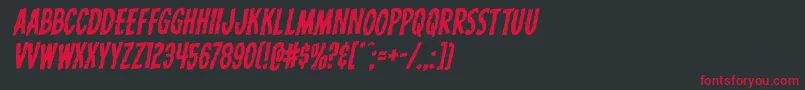 Carnivalcorpserotal Font – Red Fonts on Black Background