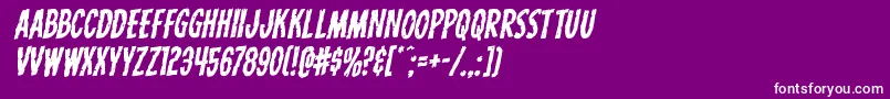 フォントCarnivalcorpserotal – 紫の背景に白い文字