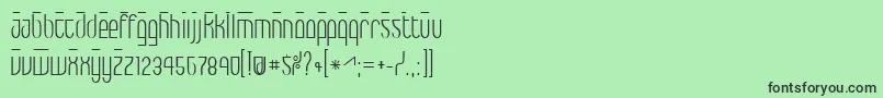 フォントMax – 緑の背景に黒い文字