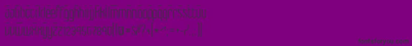 Max-fontti – mustat fontit violetilla taustalla