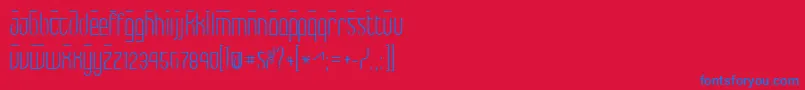フォントMax – 赤い背景に青い文字