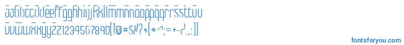 フォントMax – 白い背景に青い文字