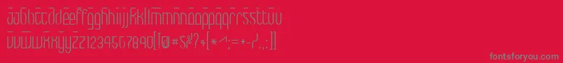 フォントMax – 赤い背景に灰色の文字