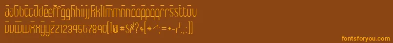 Max Font – Orange Fonts on Brown Background