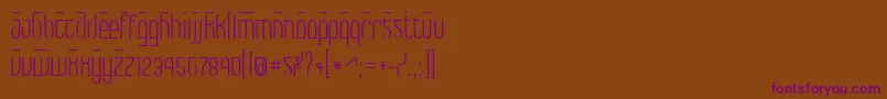 Шрифт Max – фиолетовые шрифты на коричневом фоне