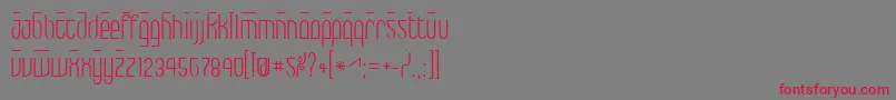 Max-Schriftart – Rote Schriften auf grauem Hintergrund