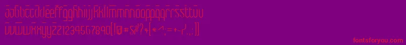 フォントMax – 紫の背景に赤い文字