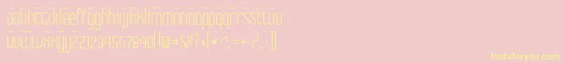 Max Font – Yellow Fonts on Pink Background