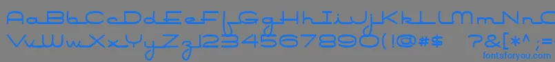 Airconditioner Font – Blue Fonts on Gray Background