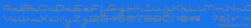 Airconditioner Font – Gray Fonts on Blue Background