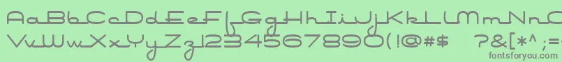 Airconditioner Font – Gray Fonts on Green Background