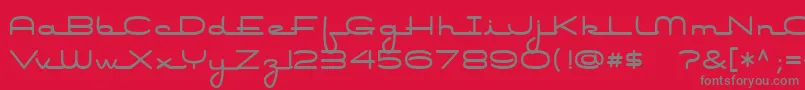 Airconditioner Font – Gray Fonts on Red Background