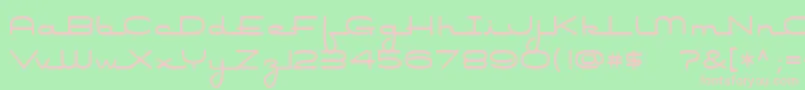 Airconditioner Font – Pink Fonts on Green Background