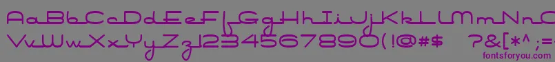 Airconditioner Font – Purple Fonts on Gray Background