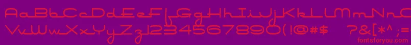 Airconditioner Font – Red Fonts on Purple Background