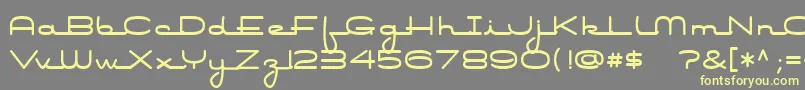 Airconditioner Font – Yellow Fonts on Gray Background