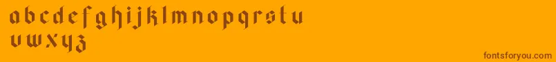 Faghagblack2 Font – Brown Fonts on Orange Background