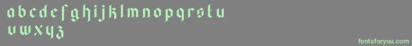 フォントFaghagblack2 – 灰色の背景に緑のフォント