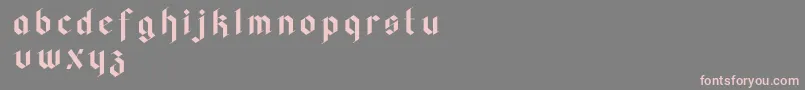 Faghagblack2-fontti – vaaleanpunaiset fontit harmaalla taustalla